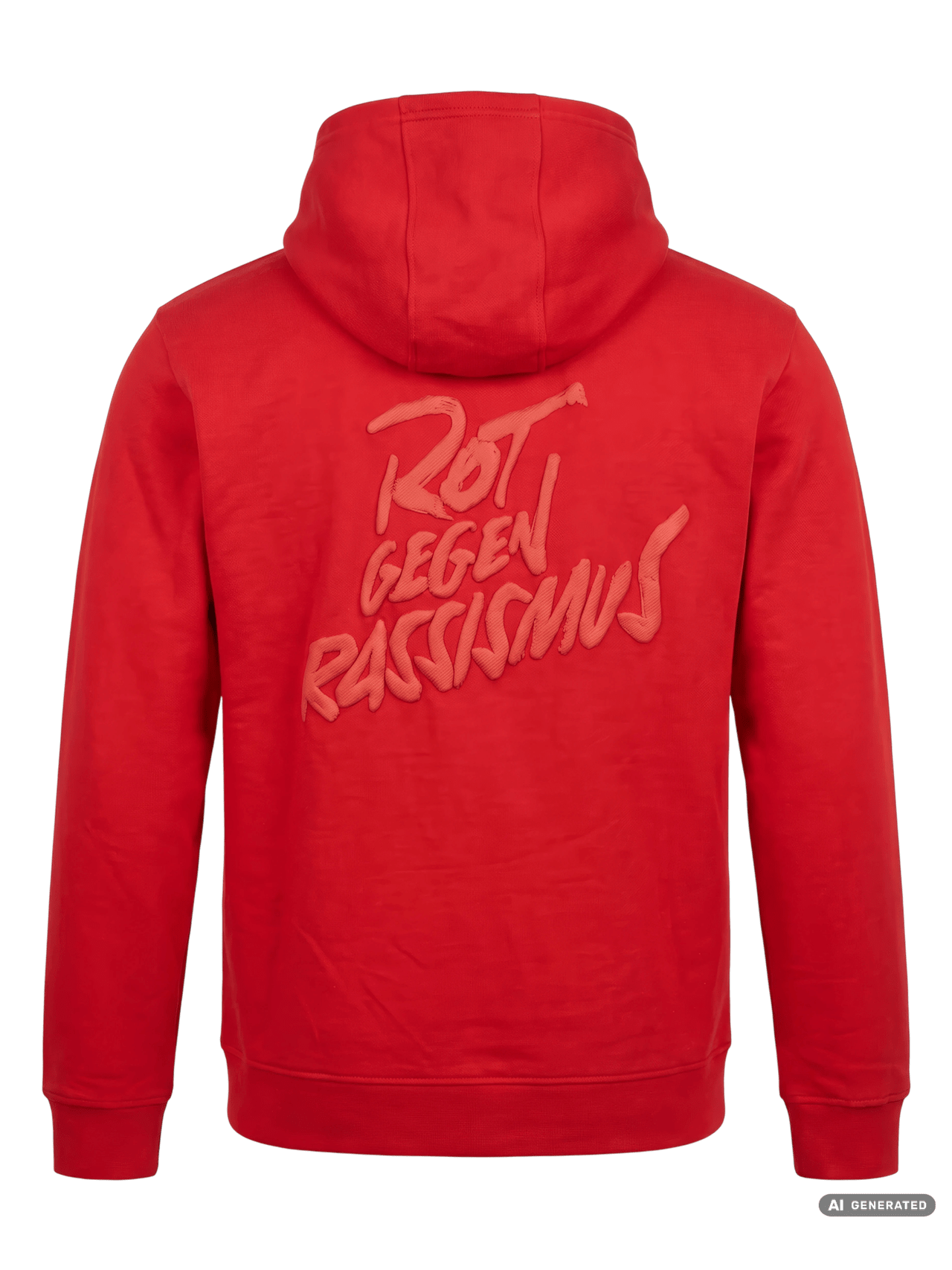 Hoodie Red against Racism detail 6