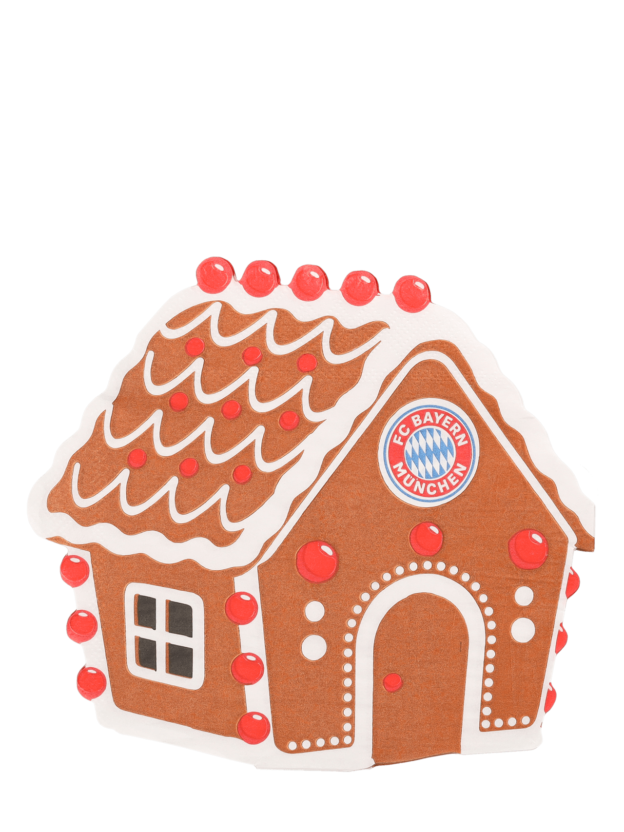 Napkins 20-pack gingerbread house detail 1