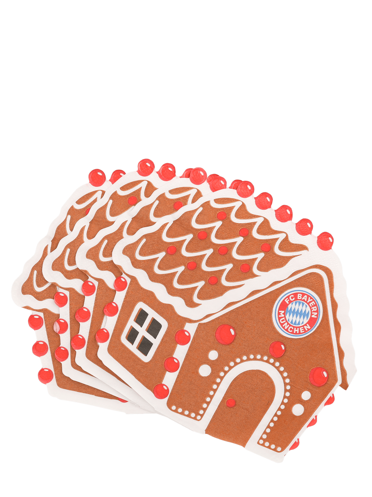 Napkins 20-pack gingerbread house detail 2
