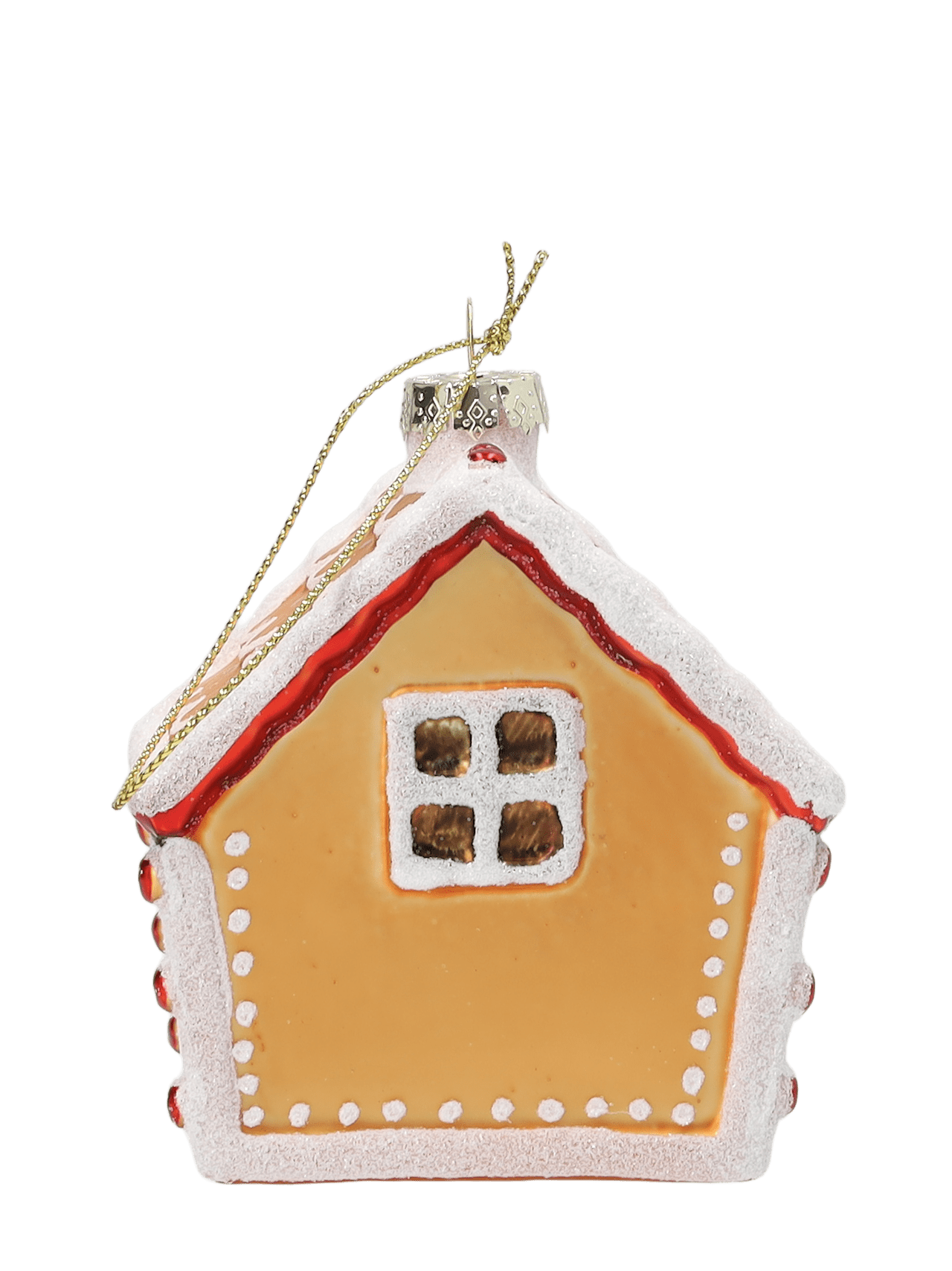 Christbaumkugel Lebkuchenhaus detail 2