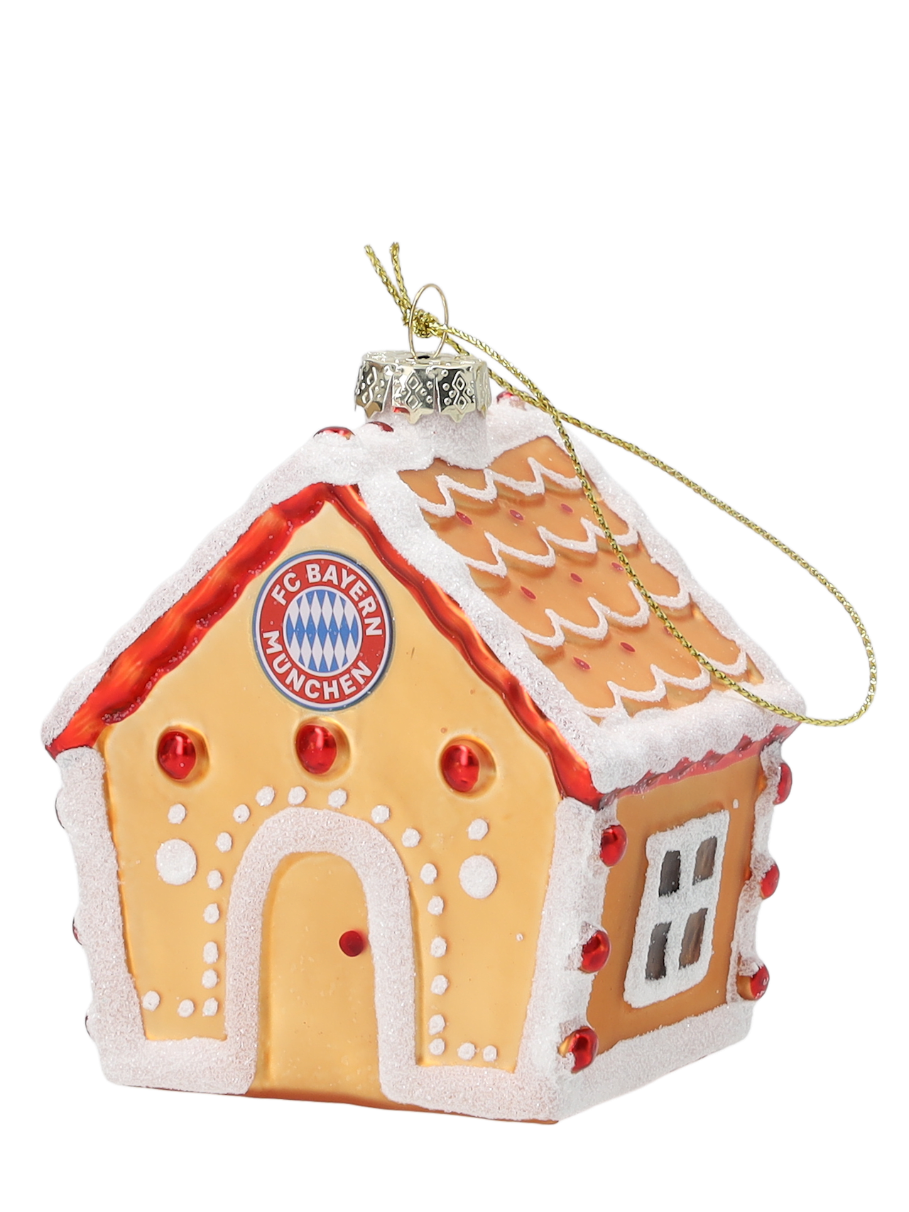 Christbaumkugel Lebkuchenhaus detail 3