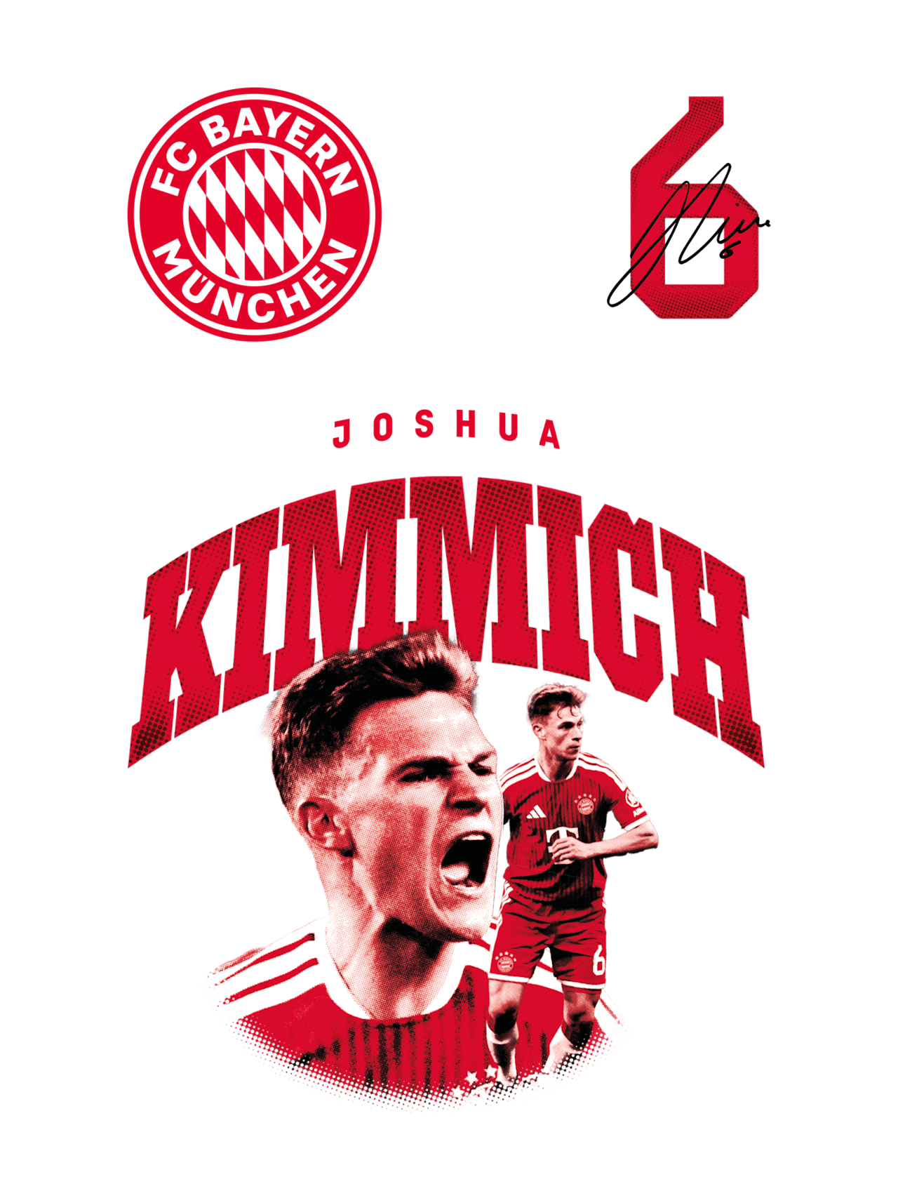 Joshua Kimmich Wandtattoo Kimmich 40x60 cm 1