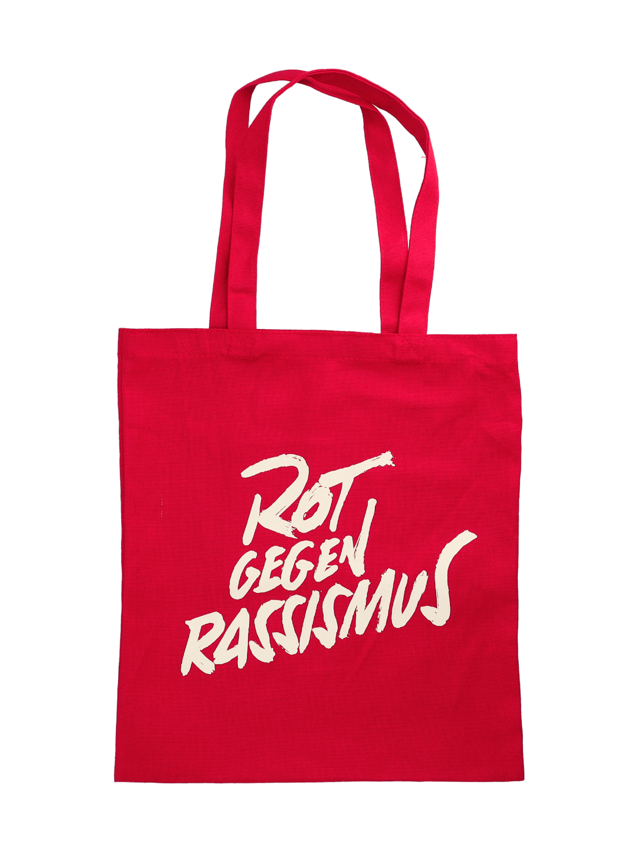 “Red Against Racism” Tote Bag detail 2