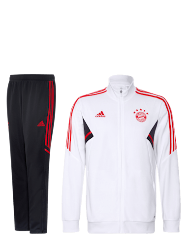 type welvaart Oost Kinderen Trainingspak Teamline wit | Officiële FC Bayern Fanshop