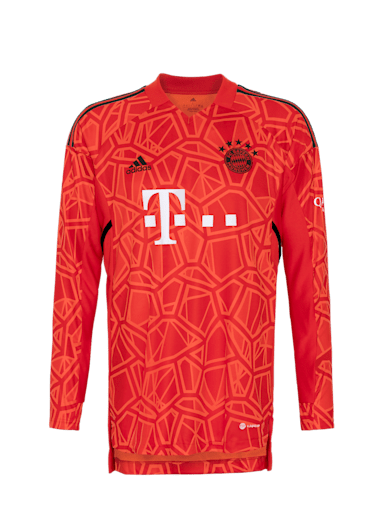 Enfants Maillot Gardien de but Manches longues 22 23 rouge FC