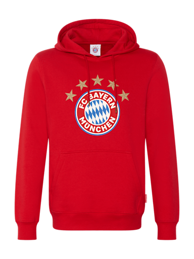 Men Hoodie with logo red | Official FC Bayern Munich Store