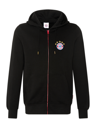 Hombre Sudadera con capucha y cremallera negro Official FC