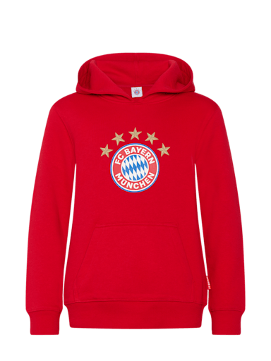 Children Hoodie with logo red | Official FC Bayern Munich Store