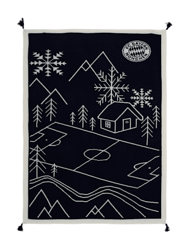 Couverture tricotée hiver