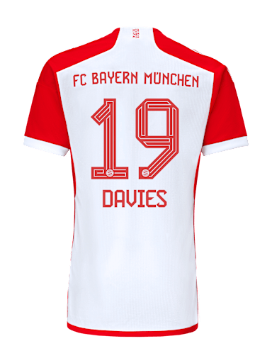 Alphonso Davies Jersey Number 19 in the FC Bayern Store
