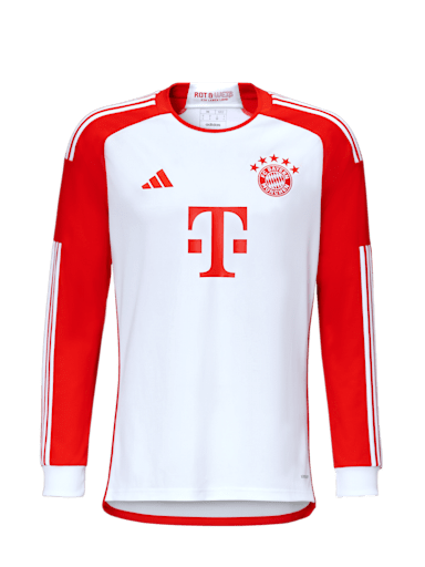 Children Long Sleeve Home Jersey 23 24 white Official FC Bayern