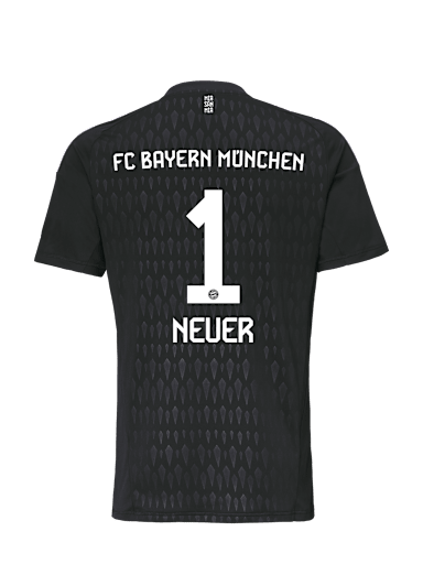 Germany 1 NEUER Black Goalkeeper Replica 2019/20 Soccer Jersey