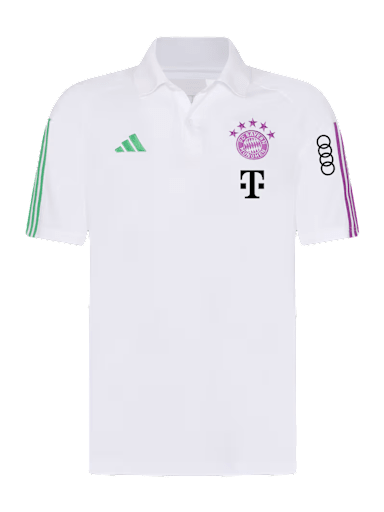 Men Polo team line white Official FC Bayern Munich Store