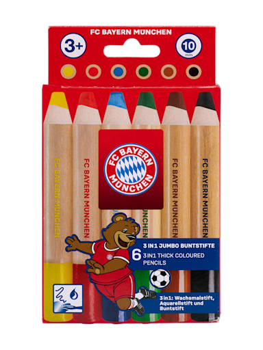 Kinder Jumbo Buntstifte 3in1 6er-Set