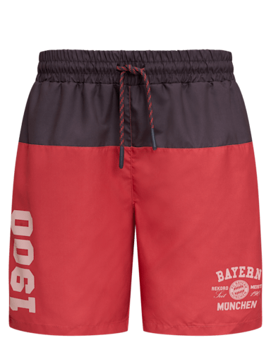 Men Swimming trunks record champion red Official FC Bayern