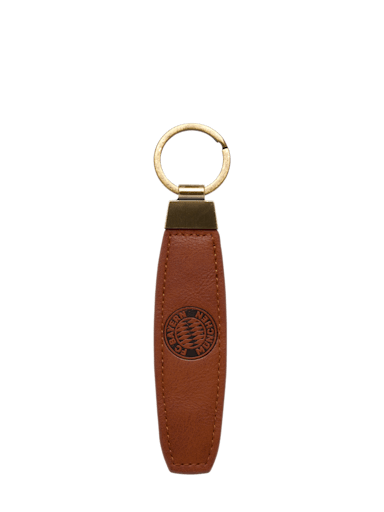 Leather strap keychain on sale