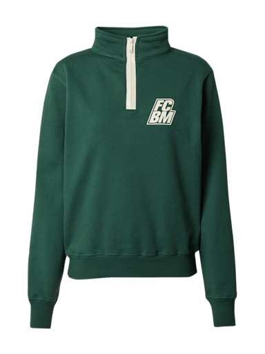 Ladies Half zip sweatshirt FCBM green Official FC Bayern Munich