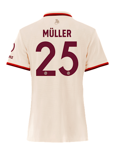Thomas Muller Jersey Number 25 in the FC Bayern Store
