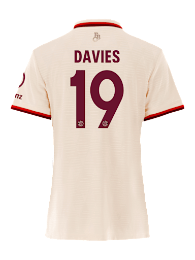 Alphonso Davies Jersey Number 19 in the FC Bayern Store