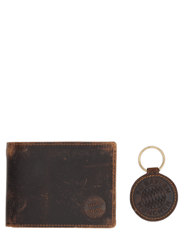 Unisex Leather set wallet & key fob 1