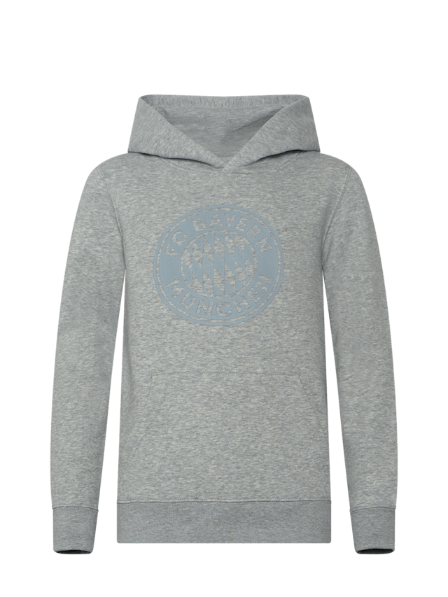 Children Hoodie grey with logo gray Official FC Bayern Munich Store