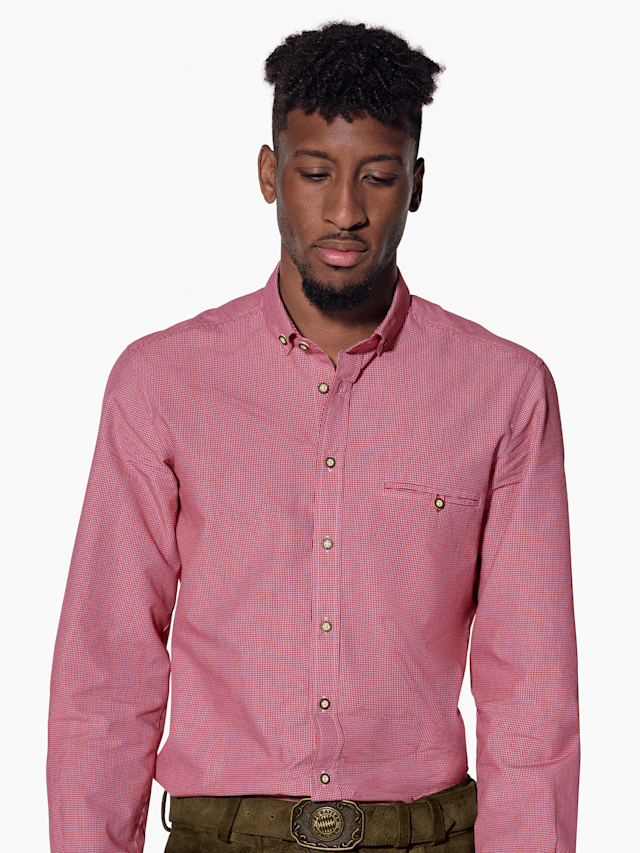 Chemise Traditionnelle Bavaroise HerzSticht Geigelstein – Coton-polyester, Coupe Modern Fit - 7