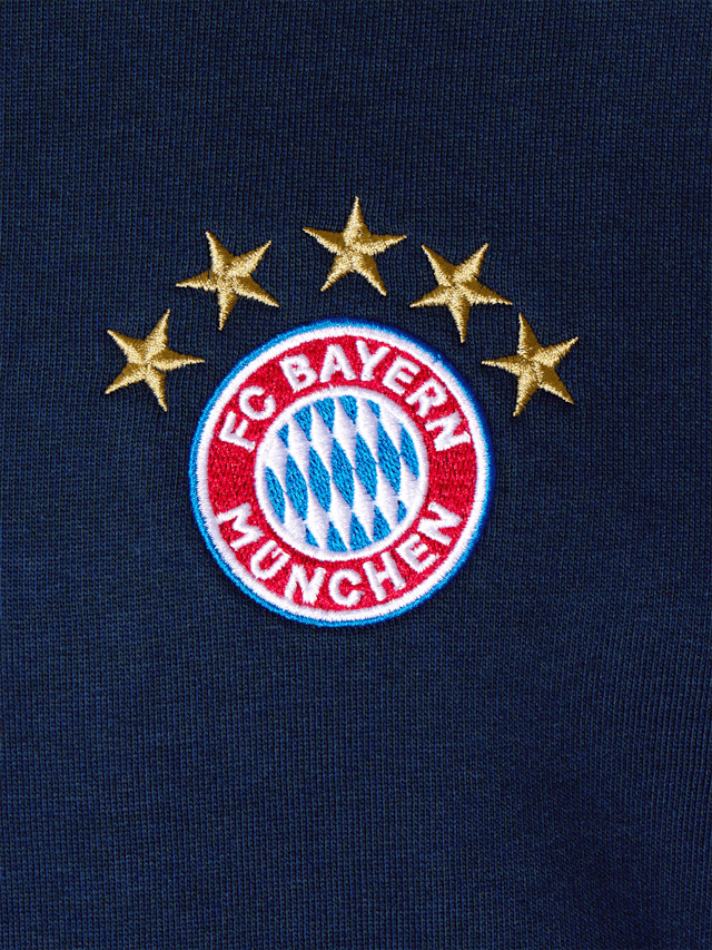 Vintage 90s Graphic Navy Bayern Munich Football Sweatshirt M L
