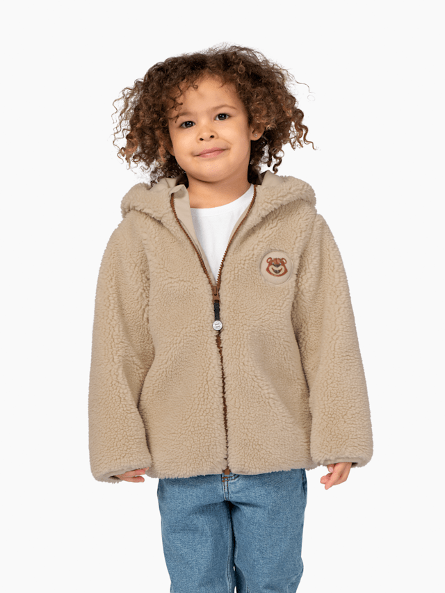Children Teddy Fleece Jacket Berni white Official FC Bayern Munich Store