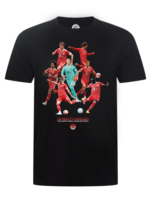 Herren T-Shirt BL Saison 2022-23 schwarz | Offizieller FC Bayern Store