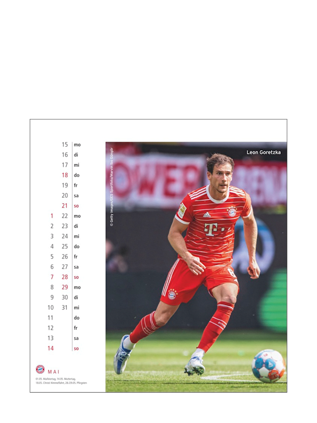 Postcard calendar 2023 Official FC Bayern Munich Store