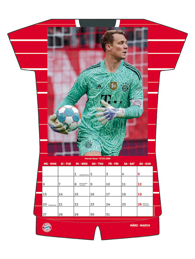 Kit calendar 2023 Official FC Bayern Munich Store
