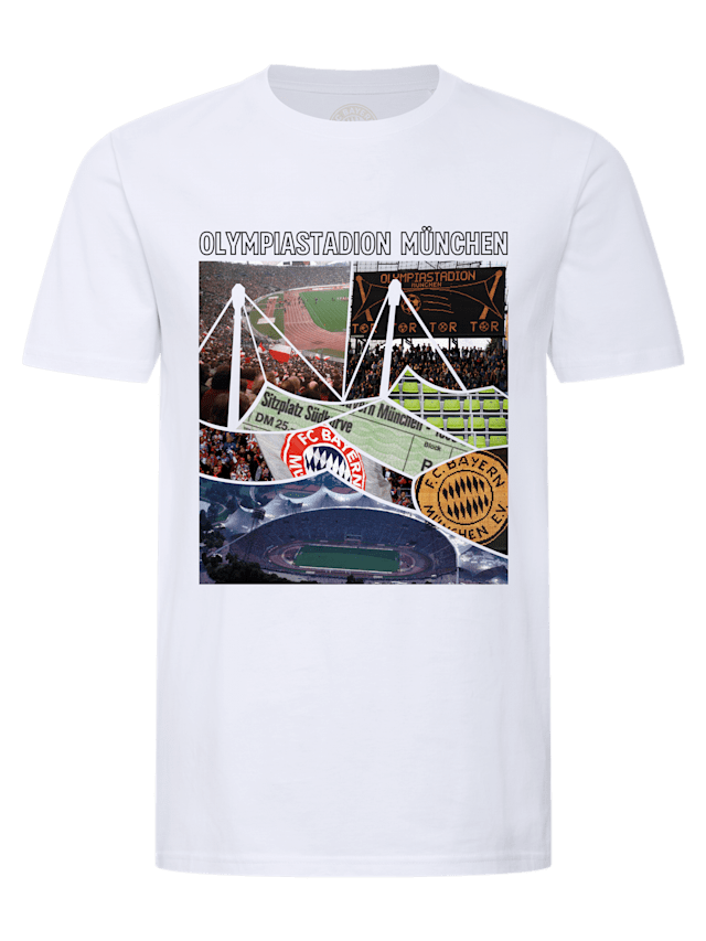 Herren T-Shirt Olympiastadion München 1972 weiß | Offizieller FC Bayern
