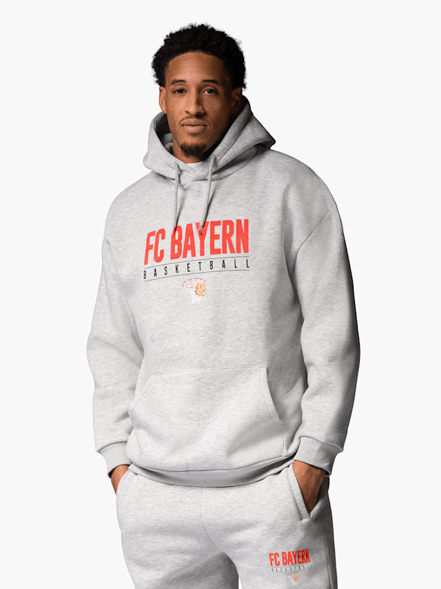 Men Basketball Hoodie Hoop gray Official FC Bayern Munich Store