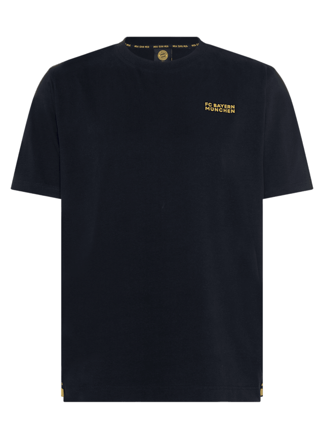 Men T-Shirt Black & Gold black | Official FC Bayern Munich Store