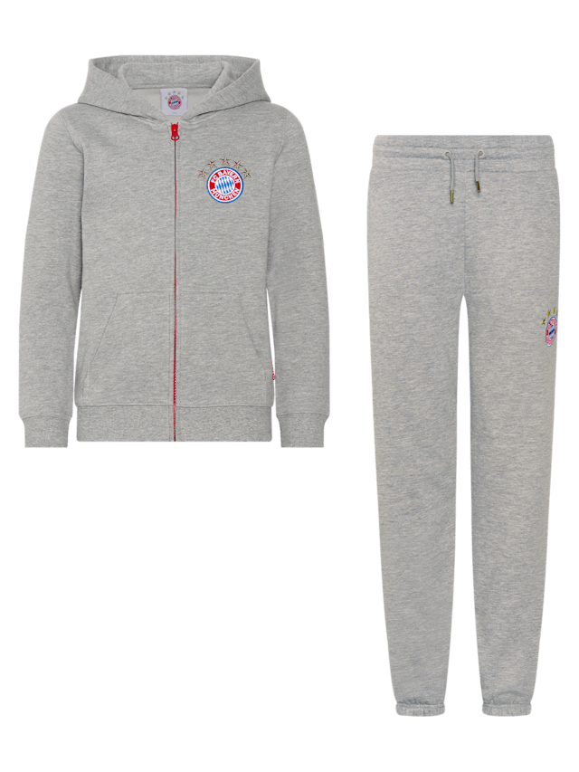 Kinder tracksuit logo grau Official FC Bayern Munich Store