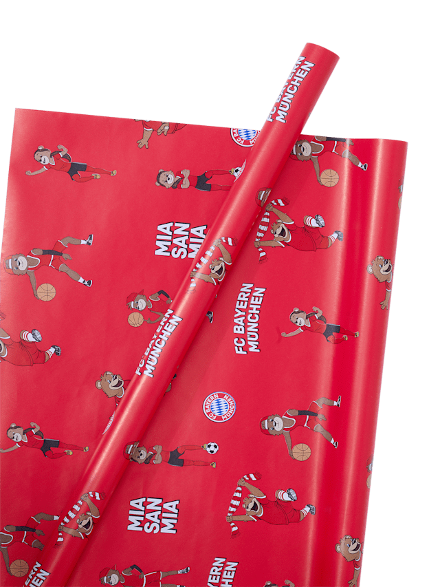 Kinder Geschenkpapier Maskottchen 2er Set 1