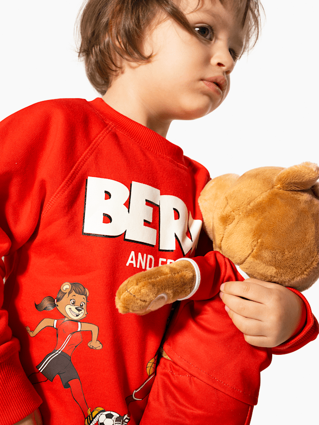 Baby Sweatshirt Berni, Mia, Ben red Official FC Bayern Munich Store