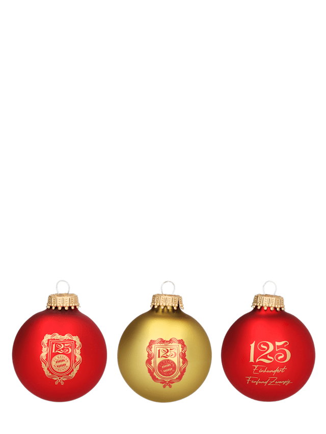 Christbaumkugel 125 Jahre 3er-Set 1