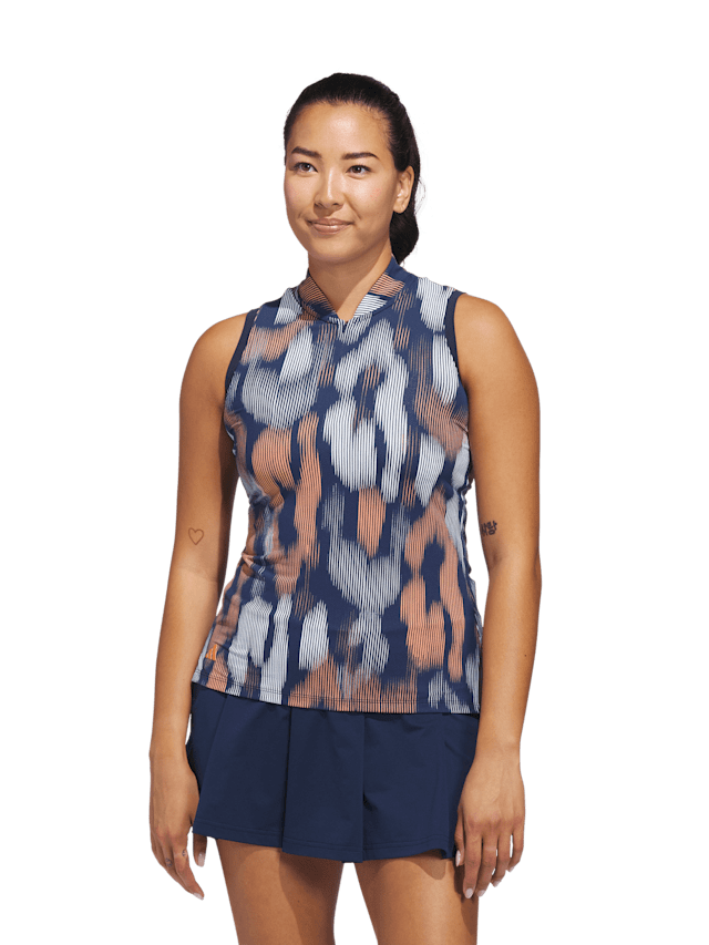 Women Sleeveless Polo Shirt 1