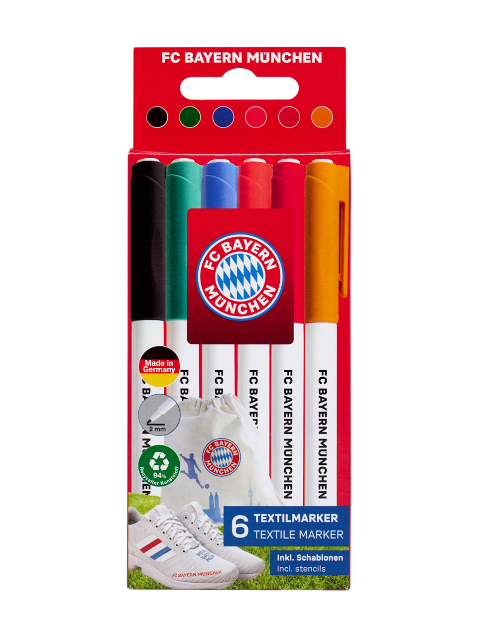 Bambini Textilmarker 6er-Set 1