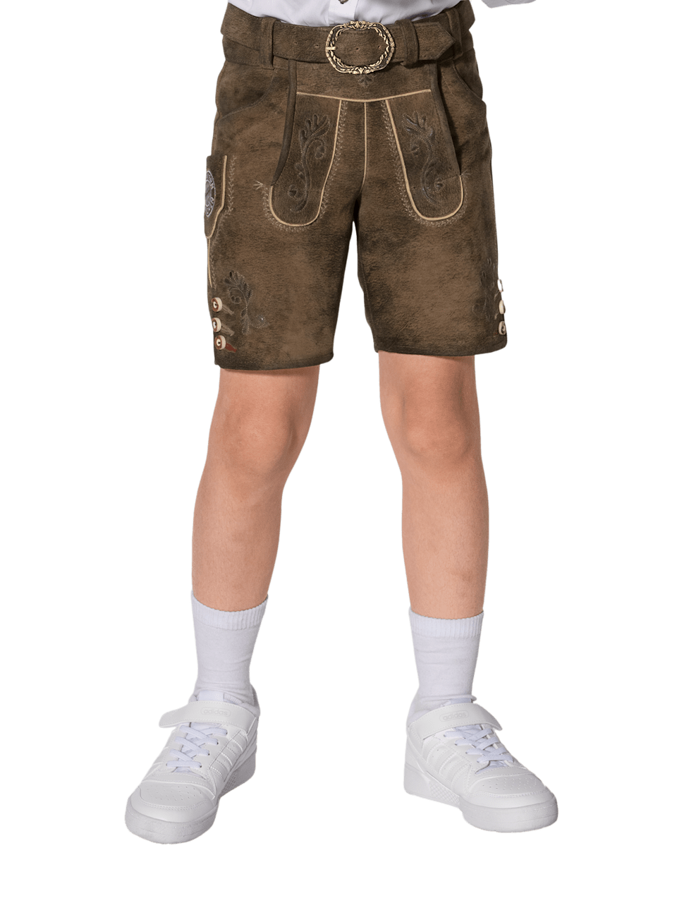 Kinder Lederhose mit Gürtel 1