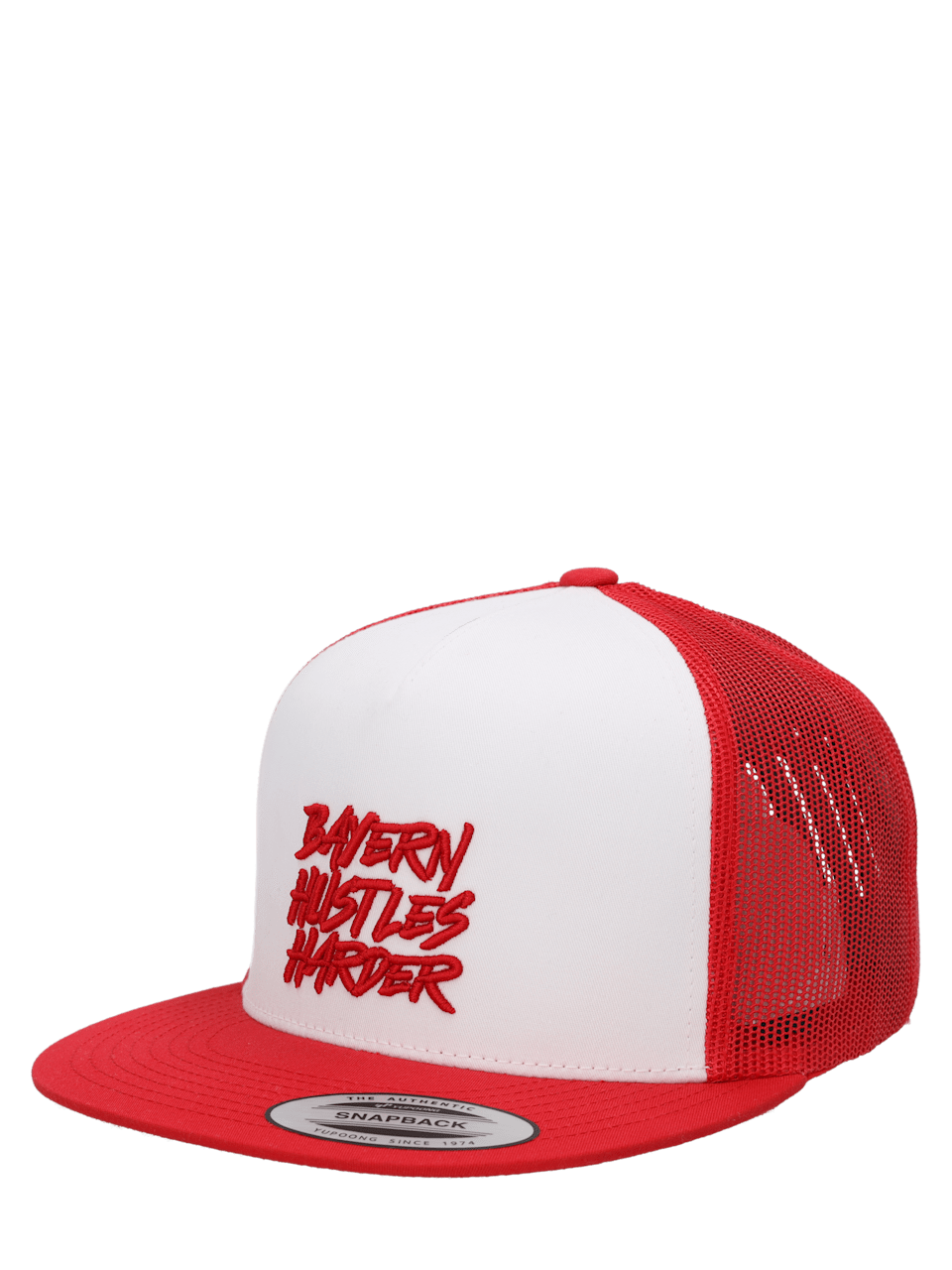 Unisex Trucker Snapback Hustles Harder 1