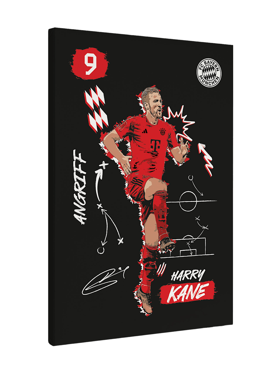 Harry Kane Leinwand Kane 1