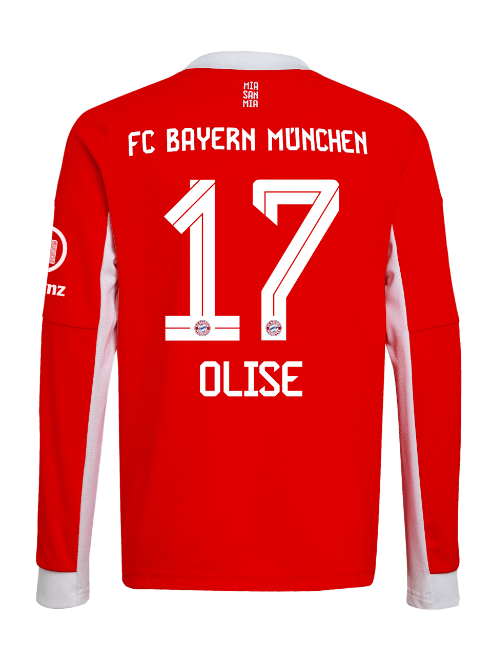 Michael Olise Men Long Sleeve Home Jersey 25-26 1