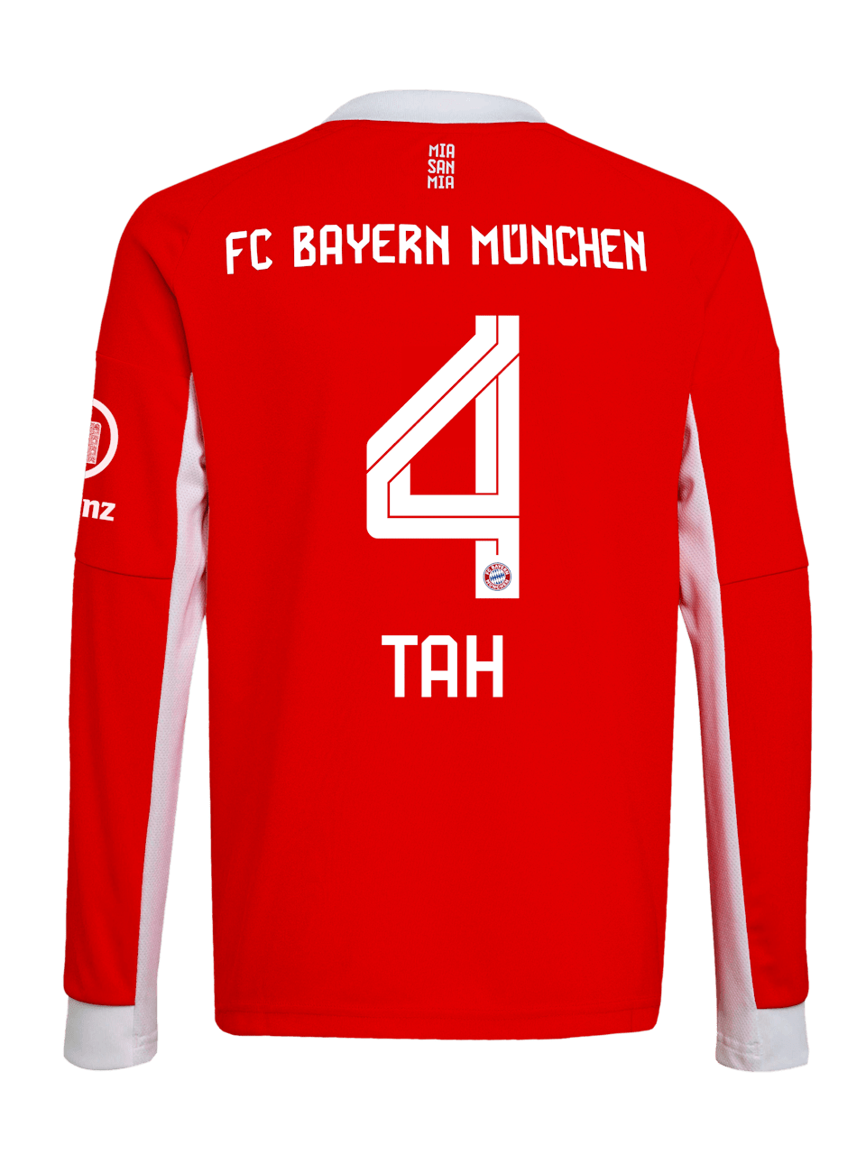 Jonathan Tah Men Long Sleeve Home Jersey 25-26 1