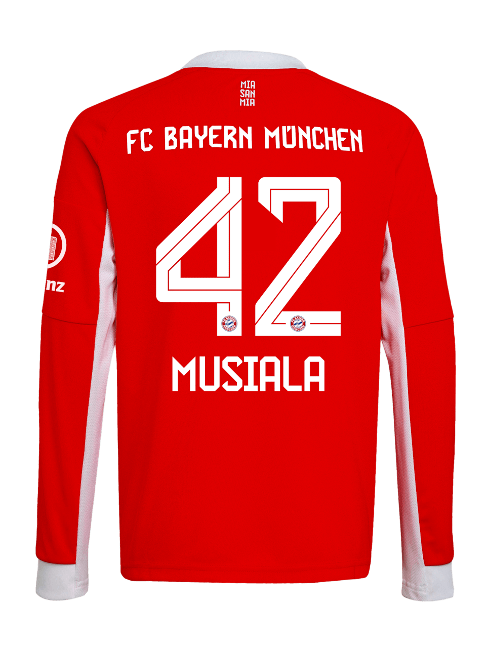 Jamal Musiala Men Long Sleeve Home Jersey 25-26 1