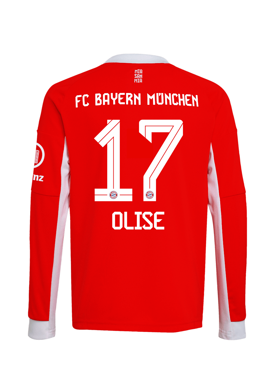 Michael Olise Kids Long Sleeve Home Jersey 25-26 1