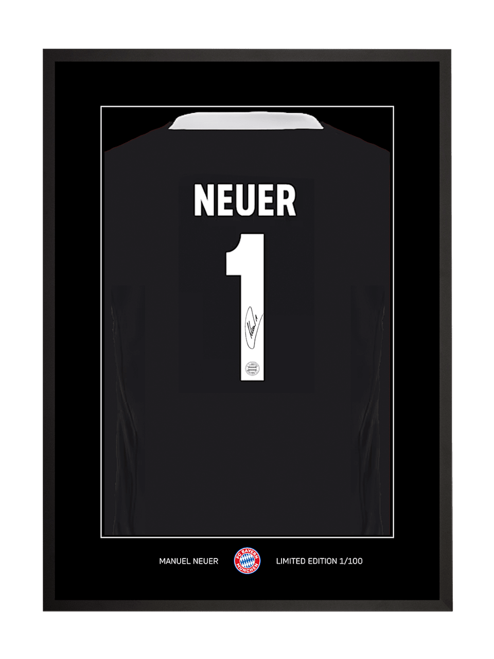 Trikotrahmen Neuer + Unterschrift 1