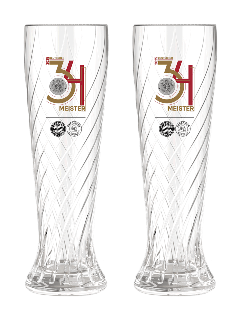 Weißbierglas Dt. Meister 2er-Set 2025 1