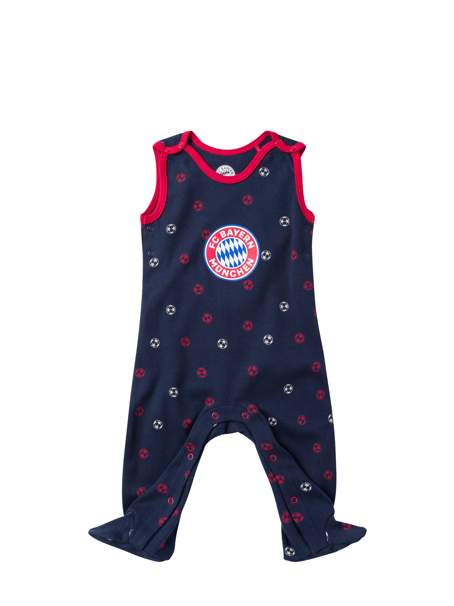 Footballs Blue Romper
